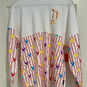 Disney White and Multicolor Long Sleeve Tee